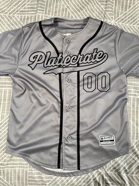 Kids' Gray Baseball Jersey